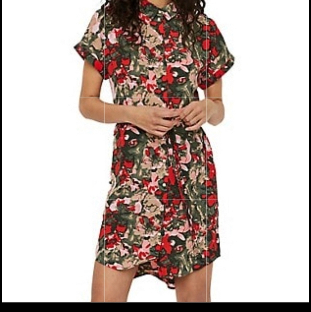 VERO MODA Belted printed shirtdress